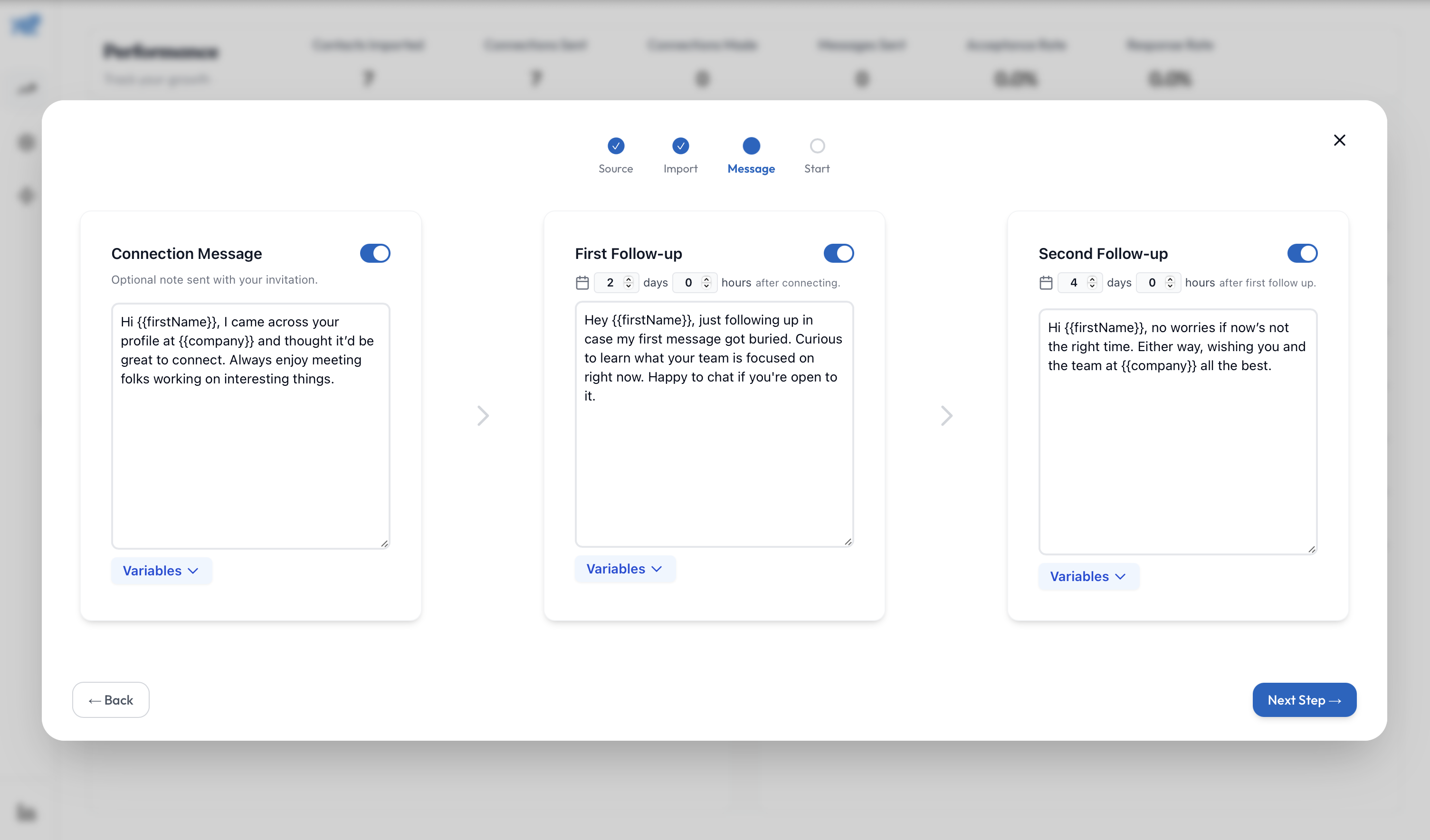 Write a personalized message